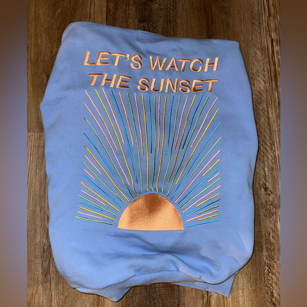DANDY LETS WATCH THE SUNSET HOODIE BLUE